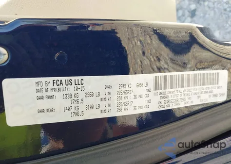 2016 Dodge Grand Caravan Sxt z USA, uszkodzony, nr VIN 2C4RDGCG3GR176568